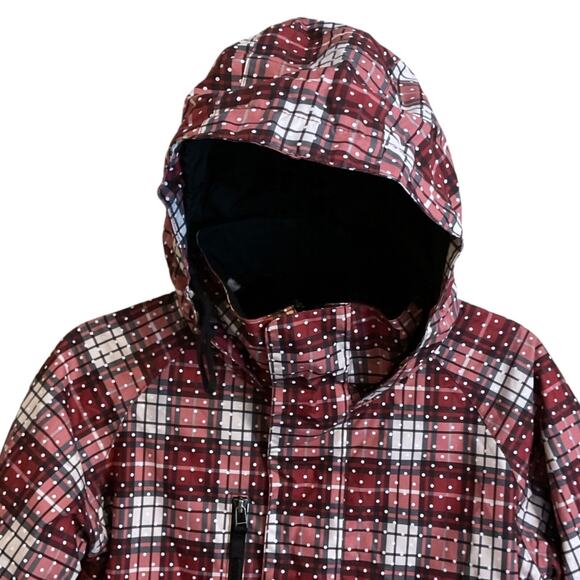Burton Jacket KIDS Size S Ski Plaid Snowboard Dryride Hooded Waterproof UNISEX - Picture 13 of 16